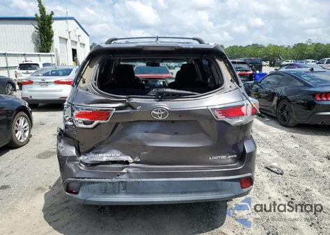 2015 Toyota Highlander Limited z USA, uszkodzony, nr VIN 5TDDKRFH2FS114102